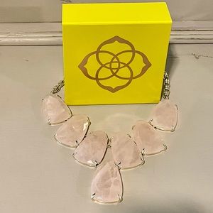 Kendra Scott Rose Quartz Harlow Necklace